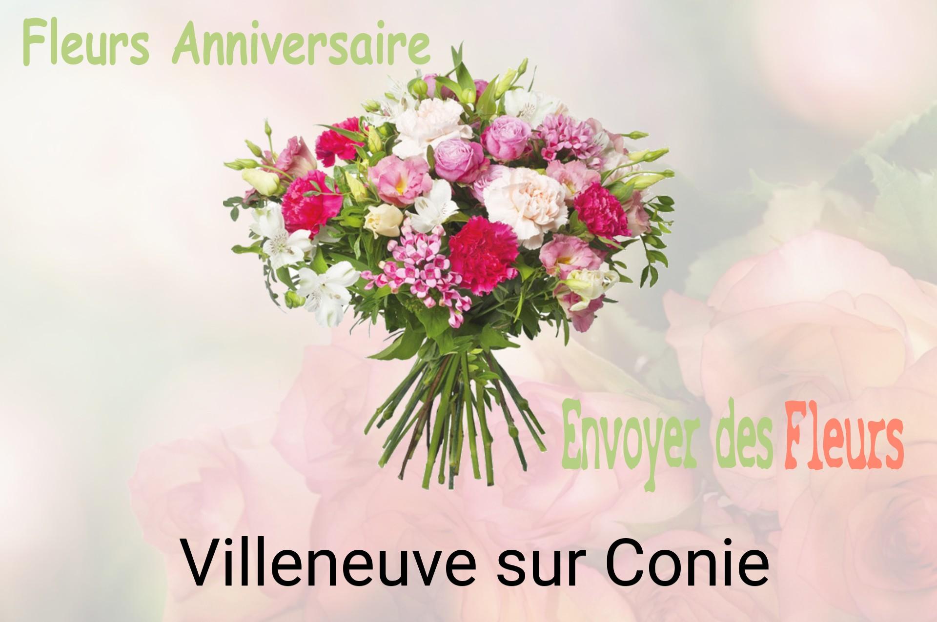 Bouquet de fleurs d’anniversaire livré à Villeneuve-sur-Conie