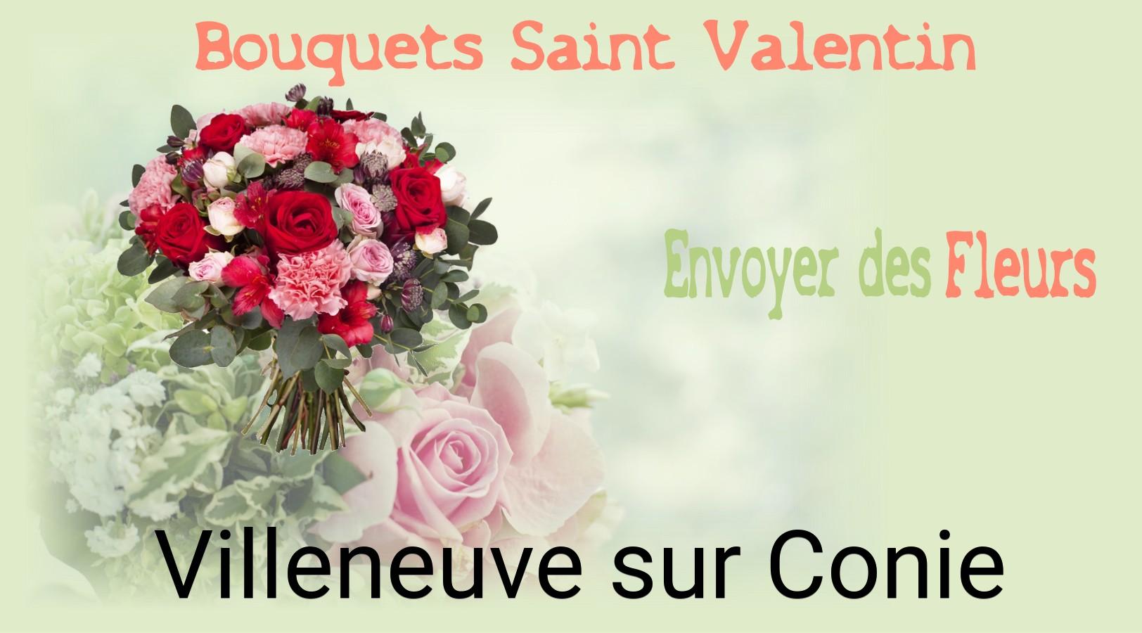 Roses de Saint-Valentin livrées à Villeneuve-sur-Conie